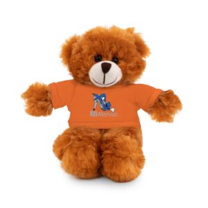 Stuffed animals with a BJJ triangle choke T-shirt